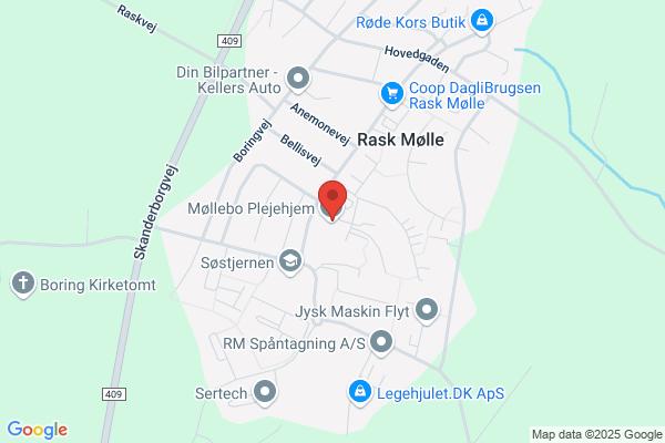 OMRÅDE ØST, Raks Mølle/Aale området: Møllebo-Centret